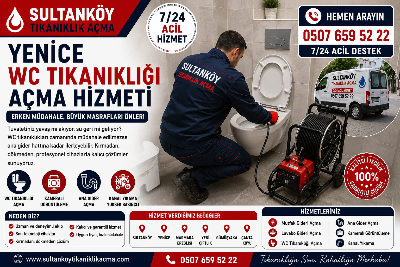 Yenice WC Tıkanıklığı Açma İşlemlerinde Erken Müdahale Neden Önemlidir?